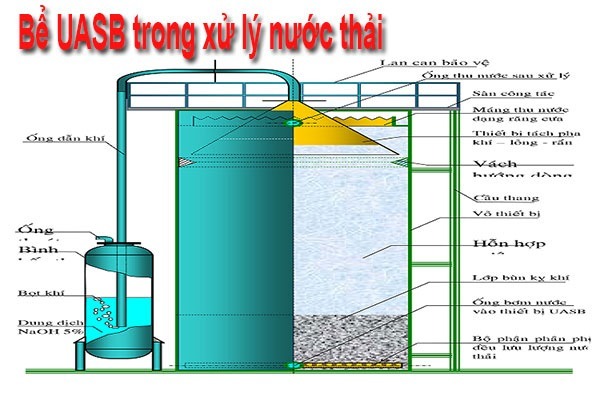 Hình ảnh mô hình bể UASB 